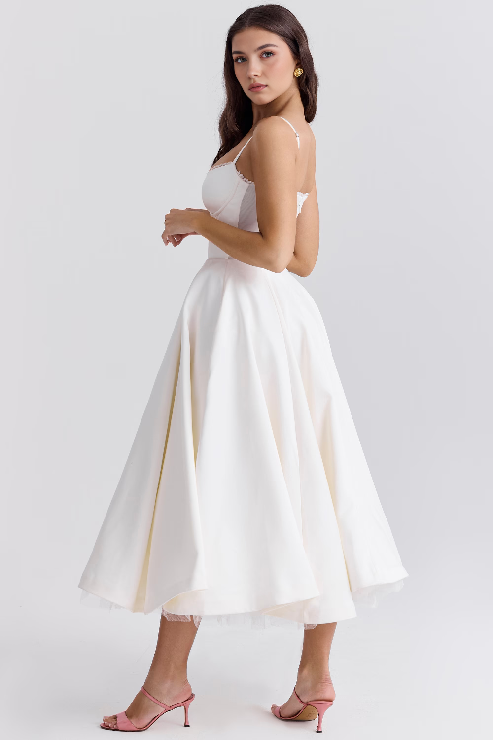 Robe Sculptante à Double Couche Cloe
