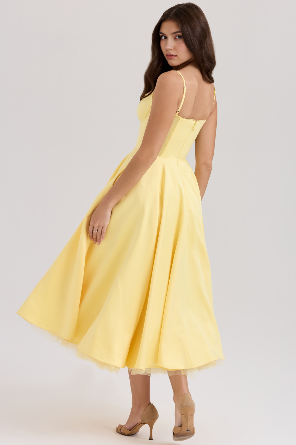 Robe Midi à Double Couche Cloe