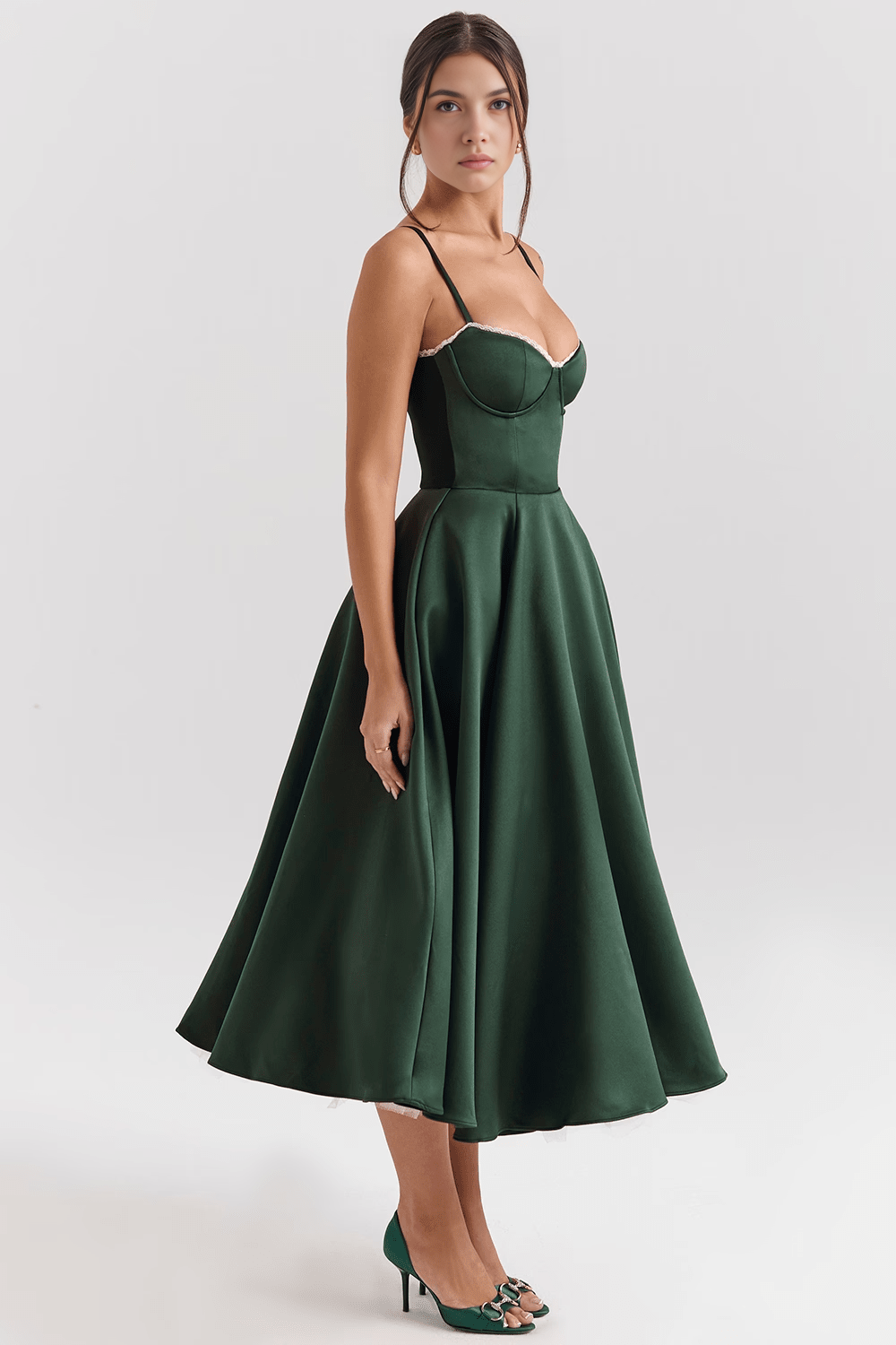 Robe Midi à Double Couche Cloe