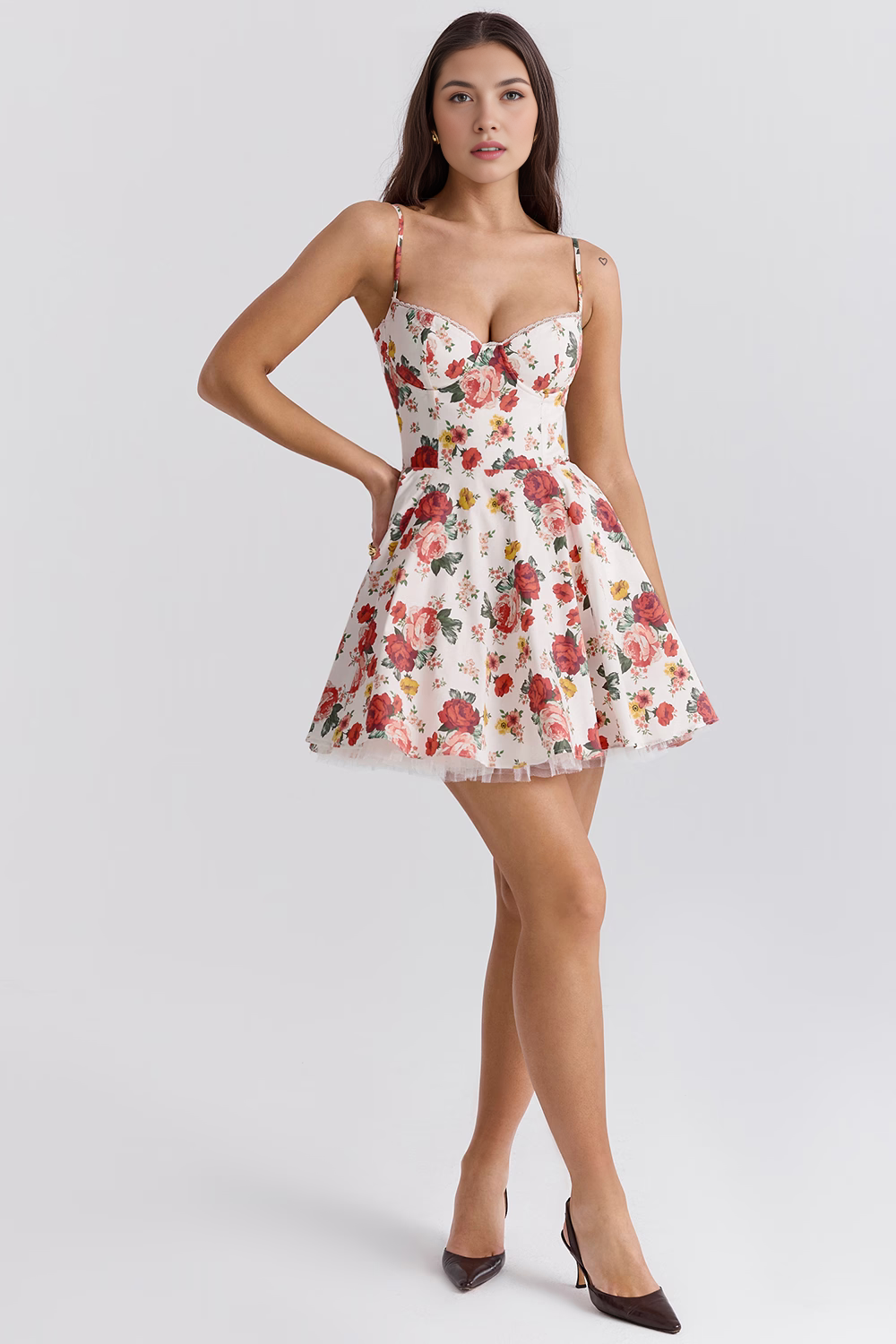 Robe courte à double couche Cloe