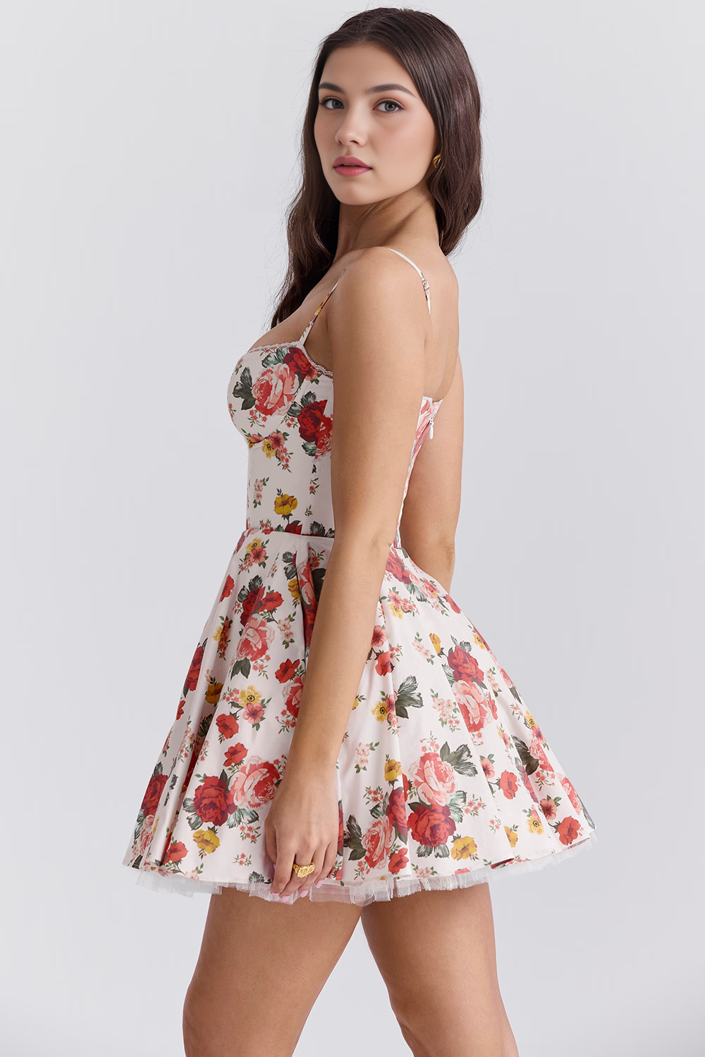 Robe courte à double couche Cloe