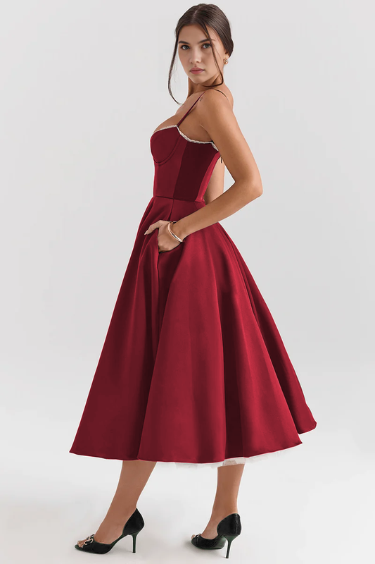 Robe Midi Cloe - Double Couche